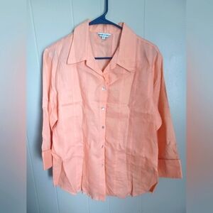 Jennifer Eden blouse with ivory buttons